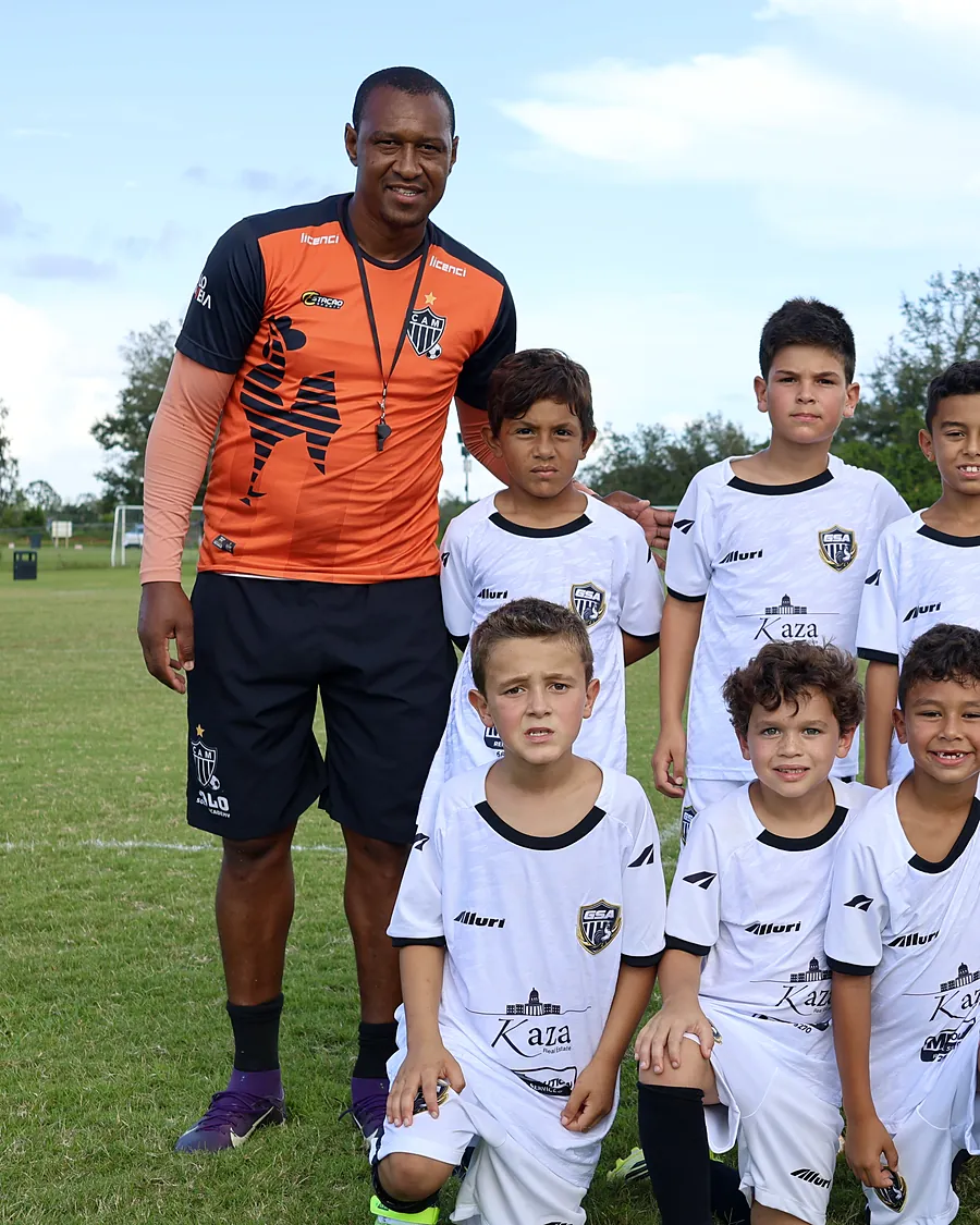 Coach with his team